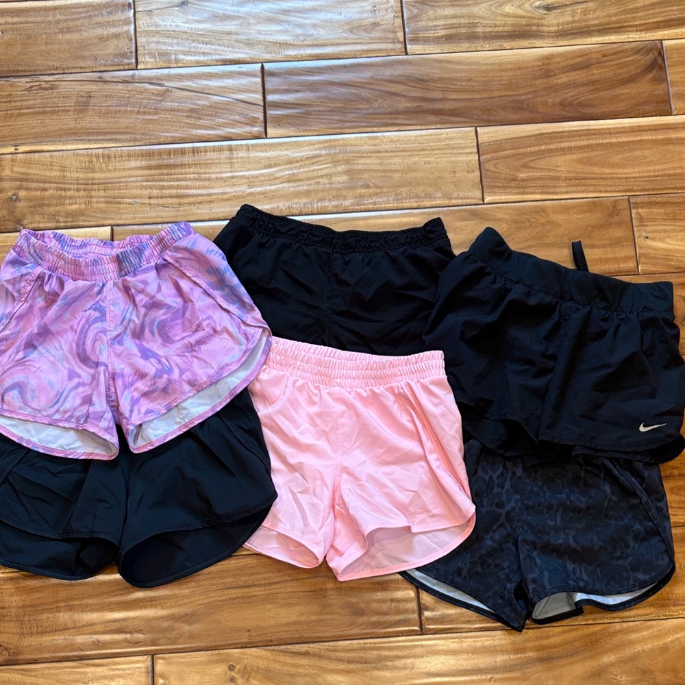 Girls athletic shorts -6 pairs